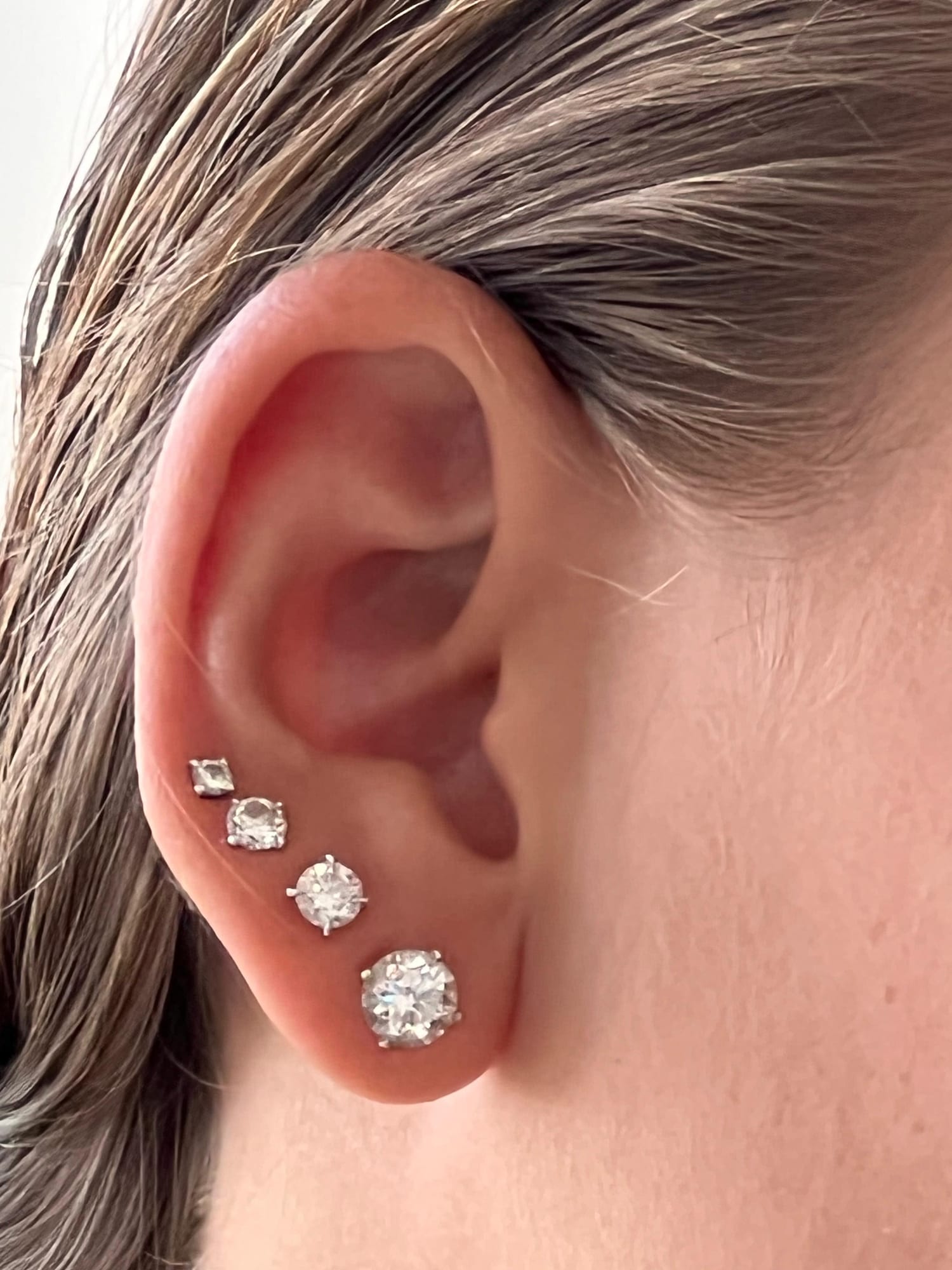 סט צמודי יהלום (Ear Stack)